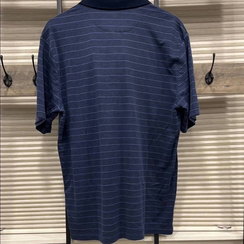 Navy Striped Polo Shirt - Picture 6 of 6